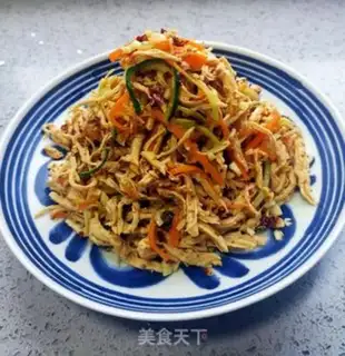 Make Spicy chicken silk step 9