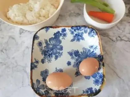 Make Egg fried rice step 0