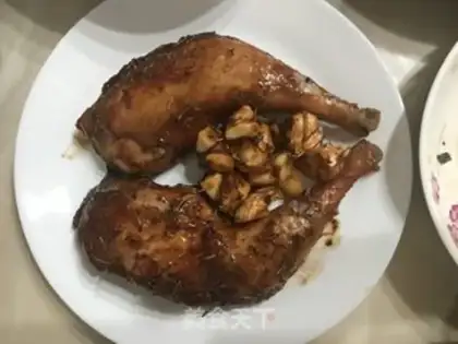 Make Bake the whole chicken leg step 7