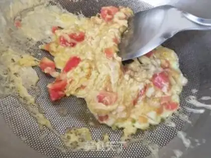 Make Tomato egg dumplings step 2