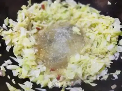 Make A cabbage and a fan step 8
