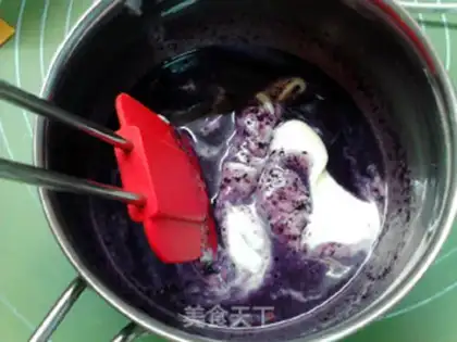 Make Blueberry mousse cake step 7
