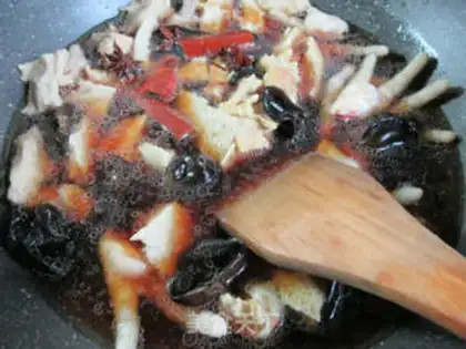 Make Black-muted chicken claw barbecue step 8