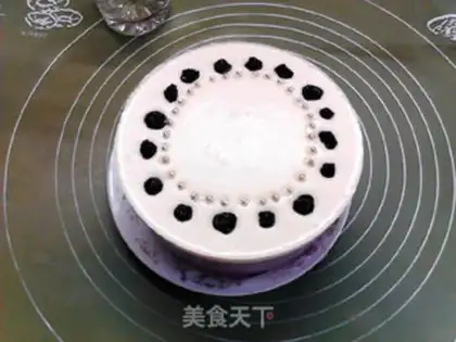 Make Blueberry mousse cake step 21