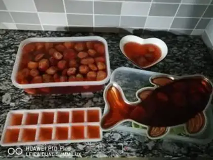 Make Fish strawberry jelly for years step 5