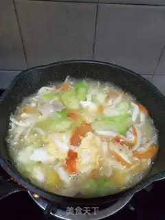 Make Scooter show, egg soup step 7