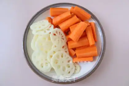 Make Carrot Lotus burns ribs step 2