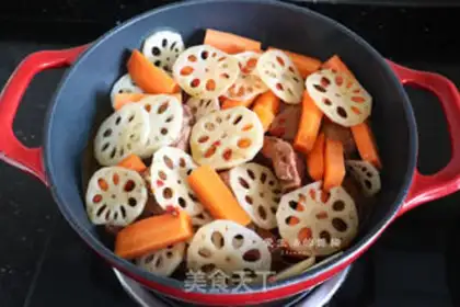 Make Carrot Lotus burns ribs step 6