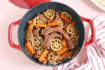 Make Carrot Lotus burns ribs step 7