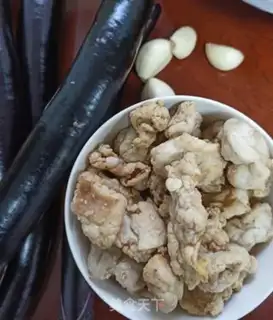 Make Garbage and eggplant step 0