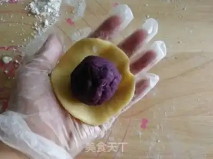 Make Potato bean cake step 9