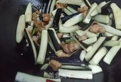 Make Garbage and eggplant step 3