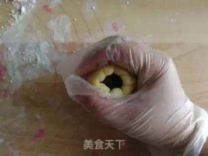 Make Potato bean cake step 10