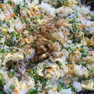 Make Carrot egg fried rice step 8