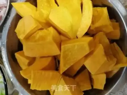 Make Five flowers for pumpkin potatoes step 1
