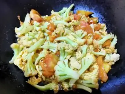 Make Tomato fried organic vegetables step 10
