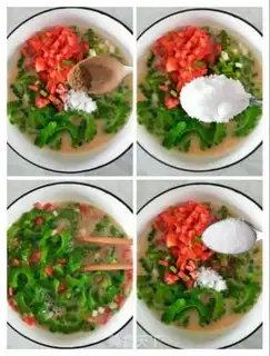 Make ♪ Suffering beet peppers and goose eggs ♪ step 4