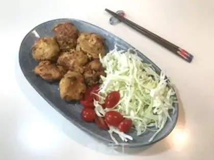 Make Japanese tofuballs step 15