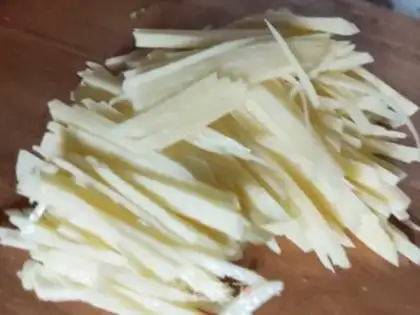 Make Potato fried silk step 1