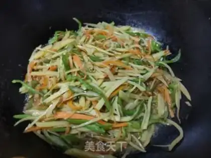 Make Potato fried silk step 10