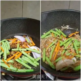 Make The bean-fruit noodles step 4