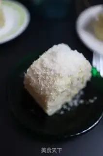 Make Coconut roll step 17