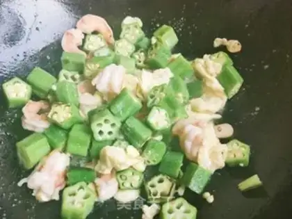 Make Shrimp fried eggs step 12