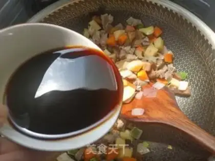 Make Beef and vegetable rice step 6