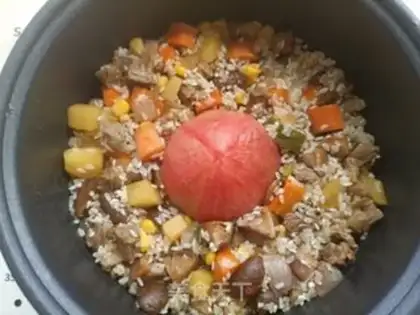 Make Beef and vegetable rice step 8