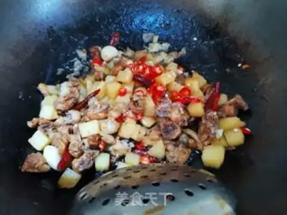 Make Potato chicken step 10