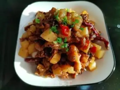 Make Potato chicken step 11