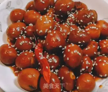 Make Red roasted quail eggs step 6