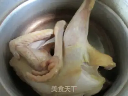 Make Little tofu chicken soup at night step 3