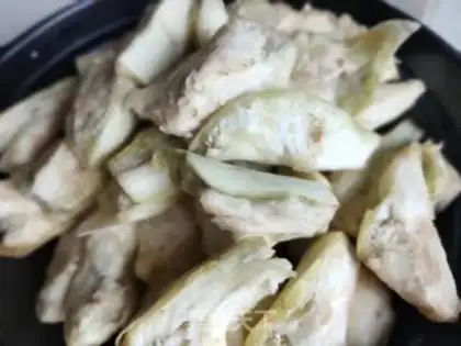 Make A casserole of pork and eggplant step 3
