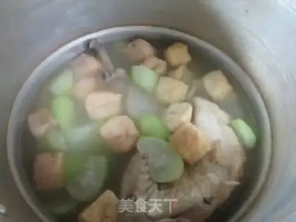Make Little tofu chicken soup at night step 9