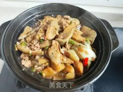 Make A casserole of pork and eggplant step 11
