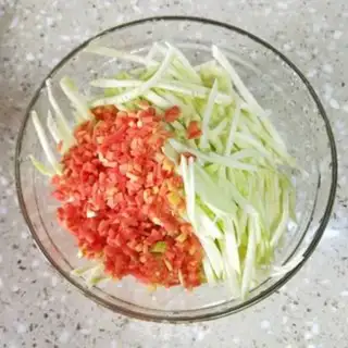 Make Vegetable pancakes step 1