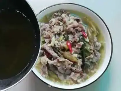 Make Gold-cracker soup, fat cow step 10