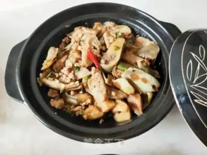 Make A casserole of pork and eggplant step 14