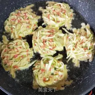 Make Vegetable pancakes step 7