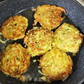 Make Vegetable pancakes step 8