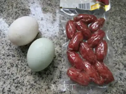 Make Duck egg varnished entrails step 0
