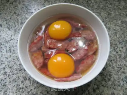 Make Duck egg varnished entrails step 5