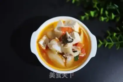 Make Tofu soup step 0