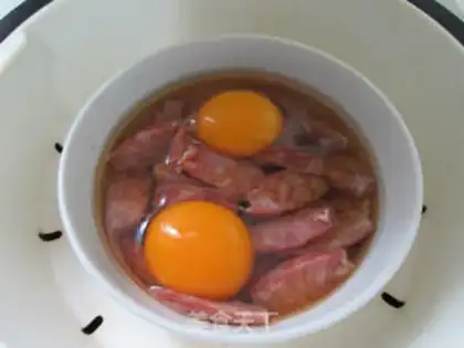 Make Duck egg varnished entrails step 6