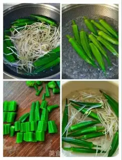 Make Acupuncture peppers, silver sprouts, fried eggs step 1