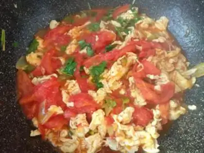 Make Egg fried tomatoes step 9