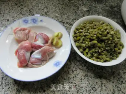 Make Chicken and soybeans step 0