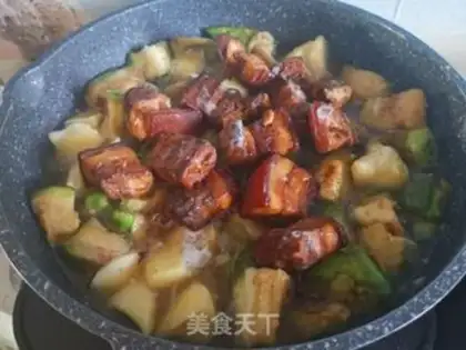 Make Red roast eggplant potatoes step 7