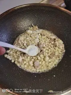 Make Shrimp pork and fried corn step 5